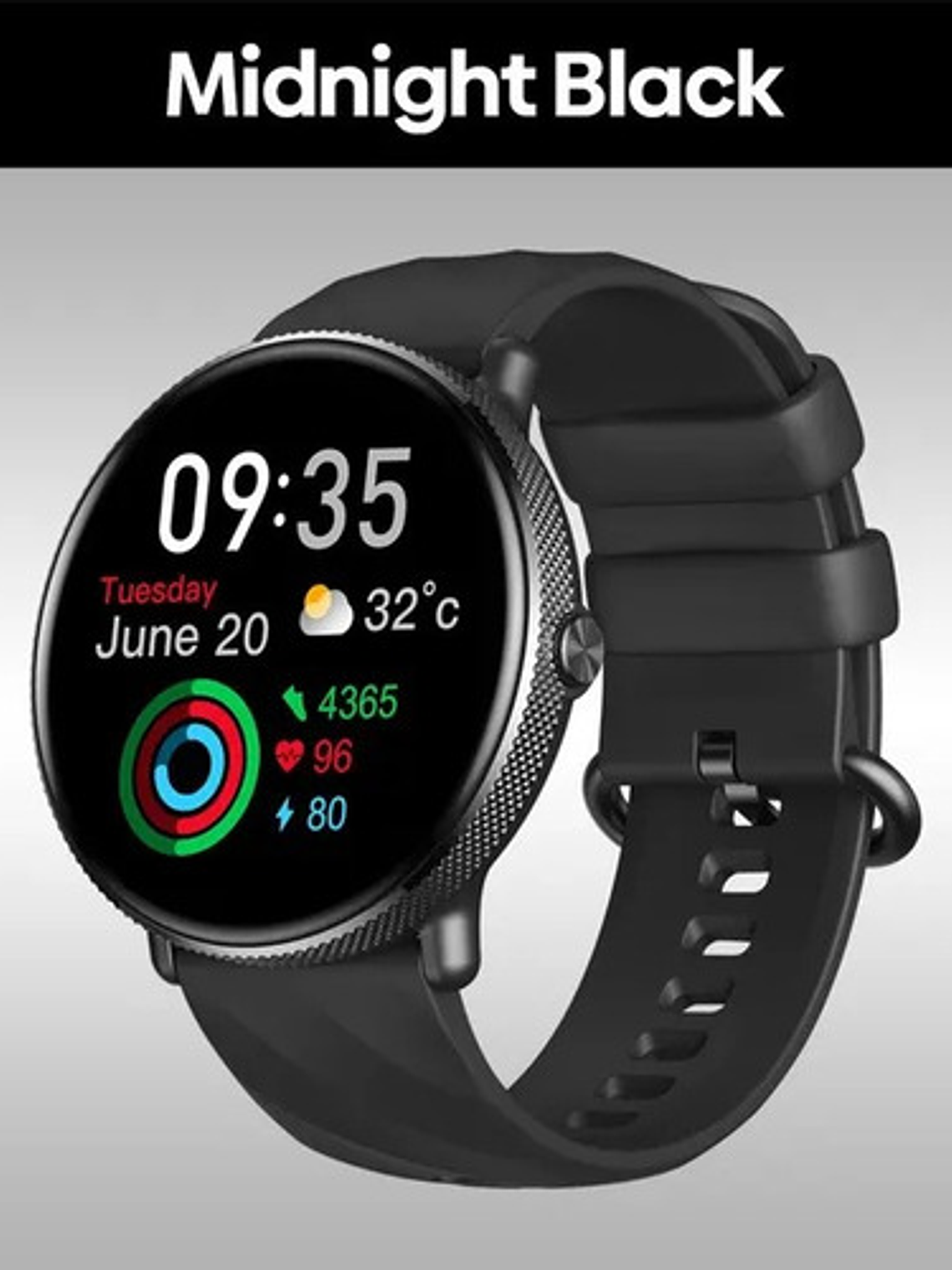 Reloj Inteligente Zeblaze Gtr 3 Pro, Redondo con Pantalla Hd De 1,43 Pulgadas, Negro 3