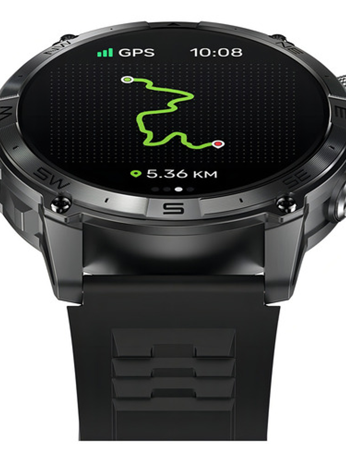 Reloj Inteligente Zeblaze Stratos 2 Plus, Con Barómetro Gps, Brújula Gris Oscuro Negro 2