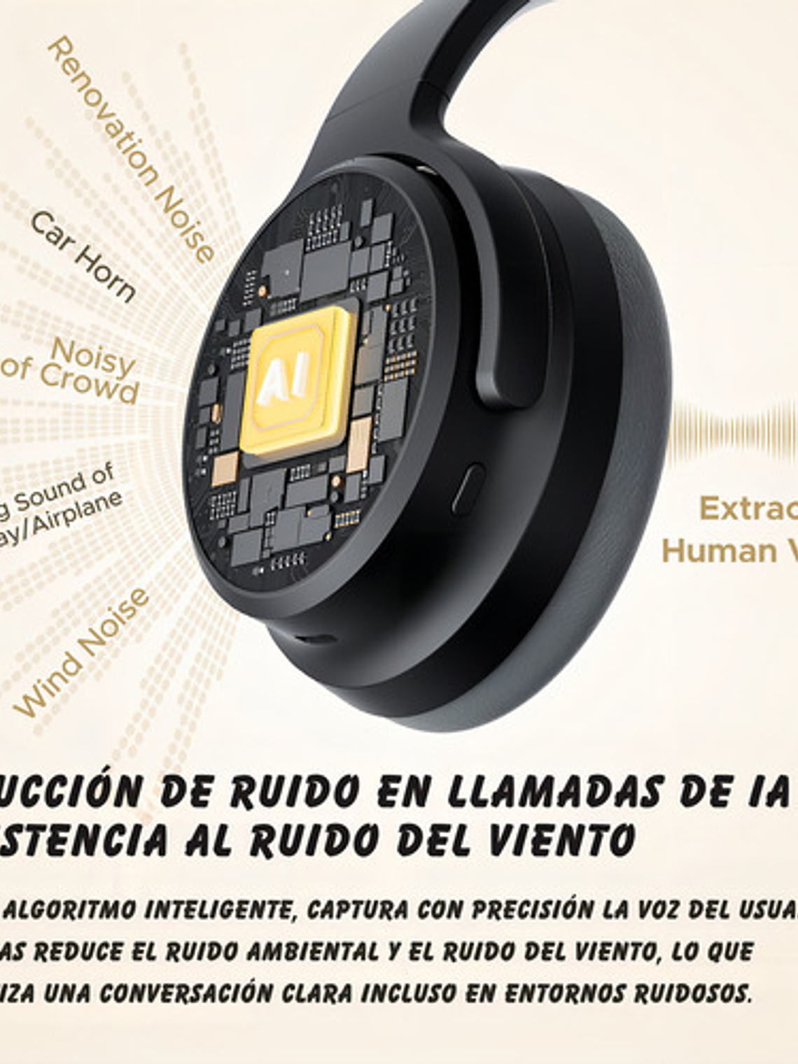 Audífonos Soundpeats Space Pro, Hi-res Cancelación De Ruido 5