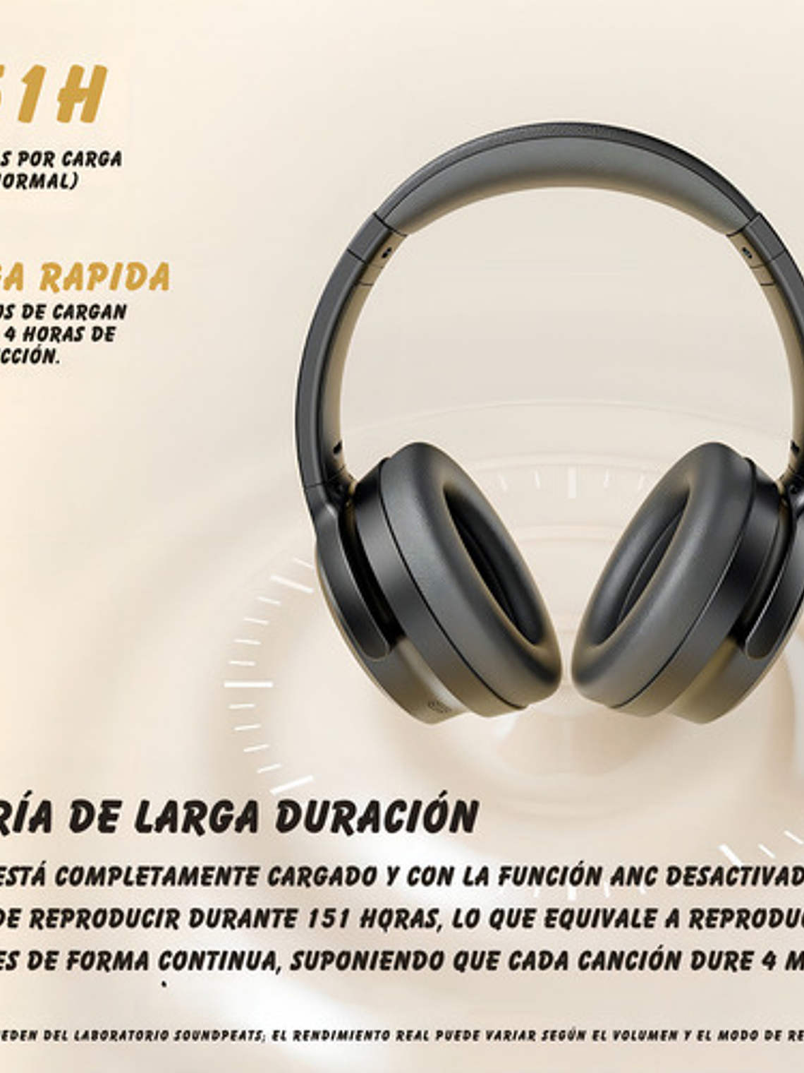 Audífonos Soundpeats Space Pro, Hi-res Cancelación De Ruido 6