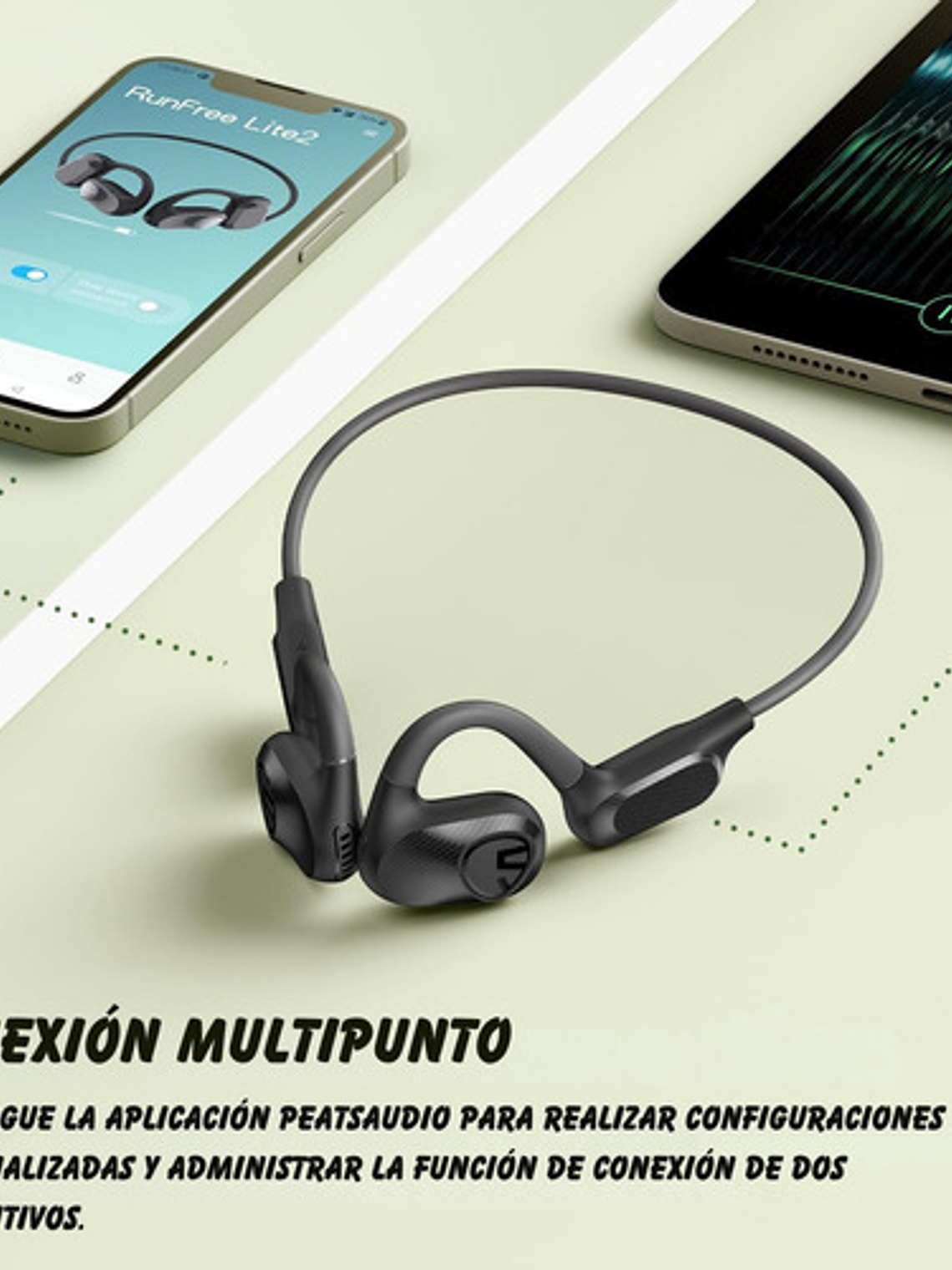 Audífonos Soundpeats Runfree Lite2, Open Deportivos Bluetooth, Negro 9