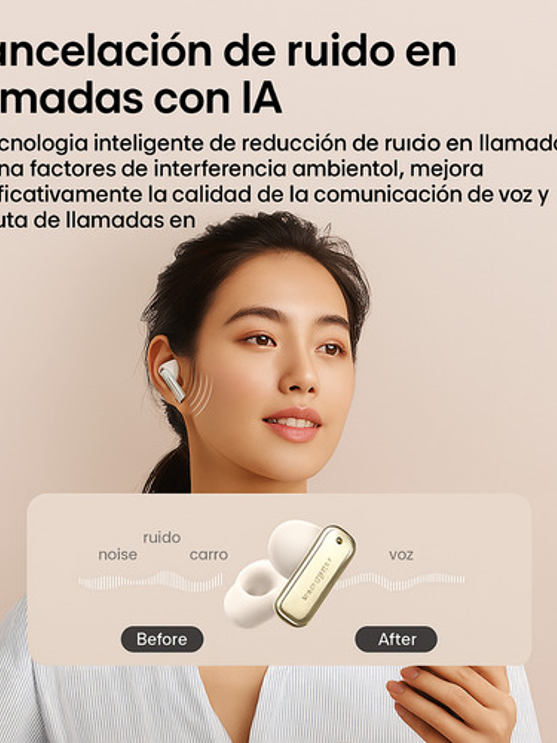 Auriculares Inalambricos Langsdom Ts28 Clip On Ear Con App 4