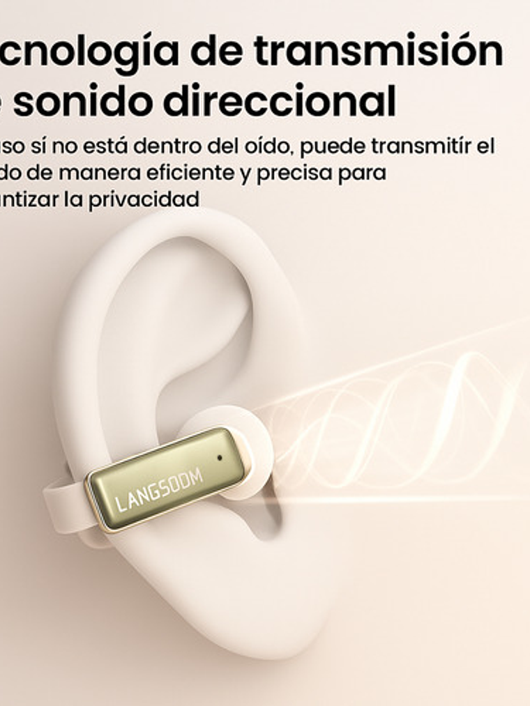 Auriculares Inalambricos Langsdom Ts28 Clip On Ear Con App 5