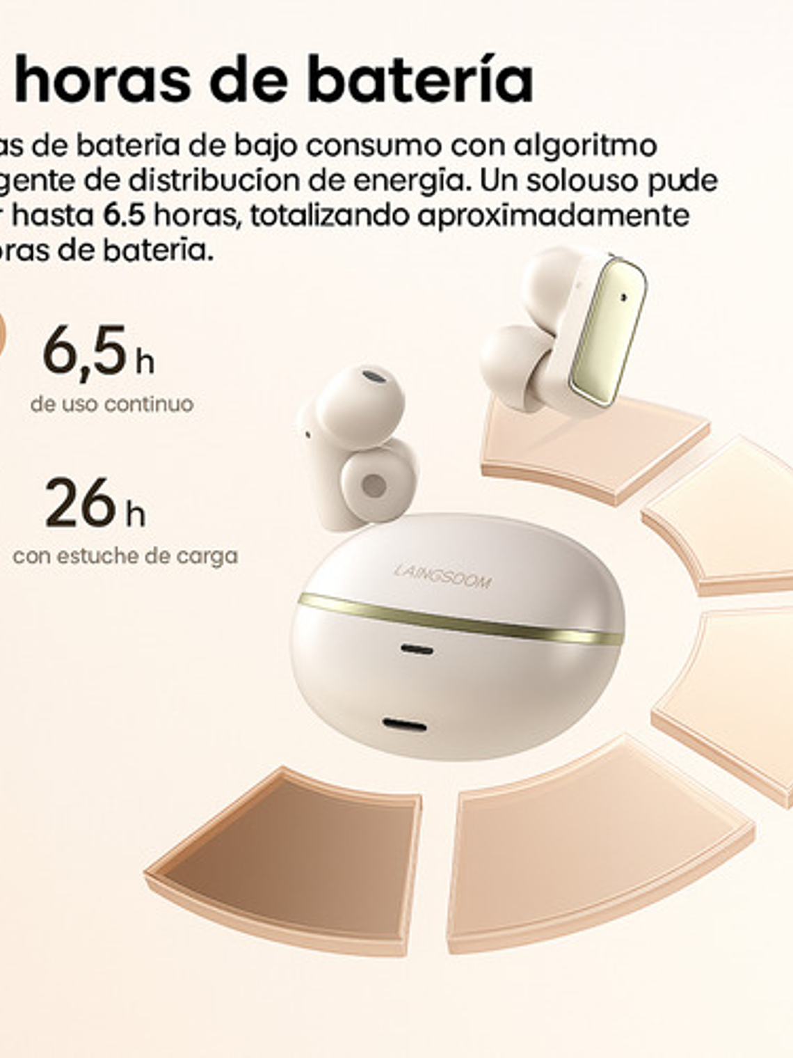 Auriculares Inalambricos Langsdom Ts28 Clip On Ear Con App 6