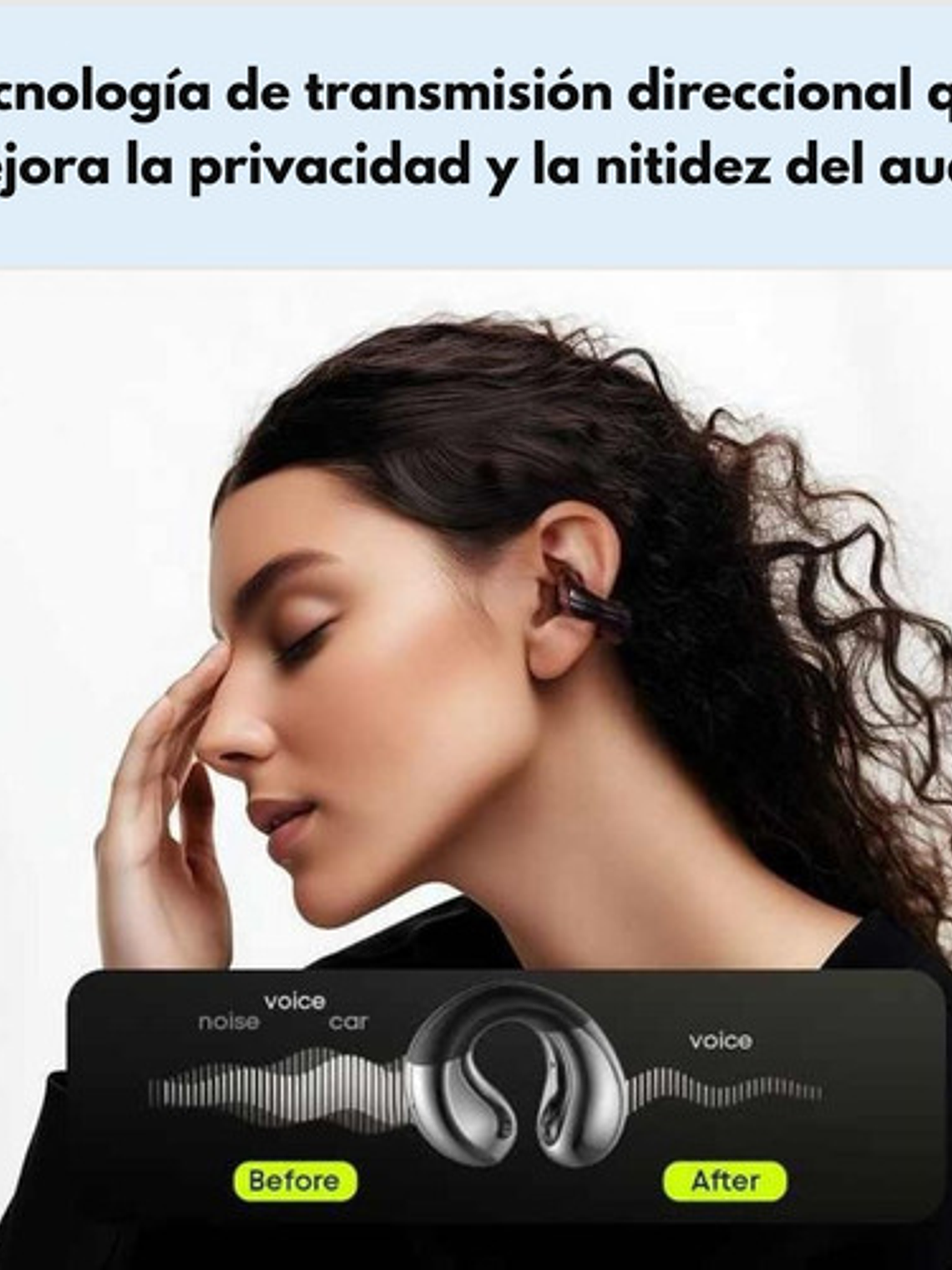 Audífonos Langsdom Ts22, Deportivos Inalámbricos 5.4 Ipx4< Negro 2