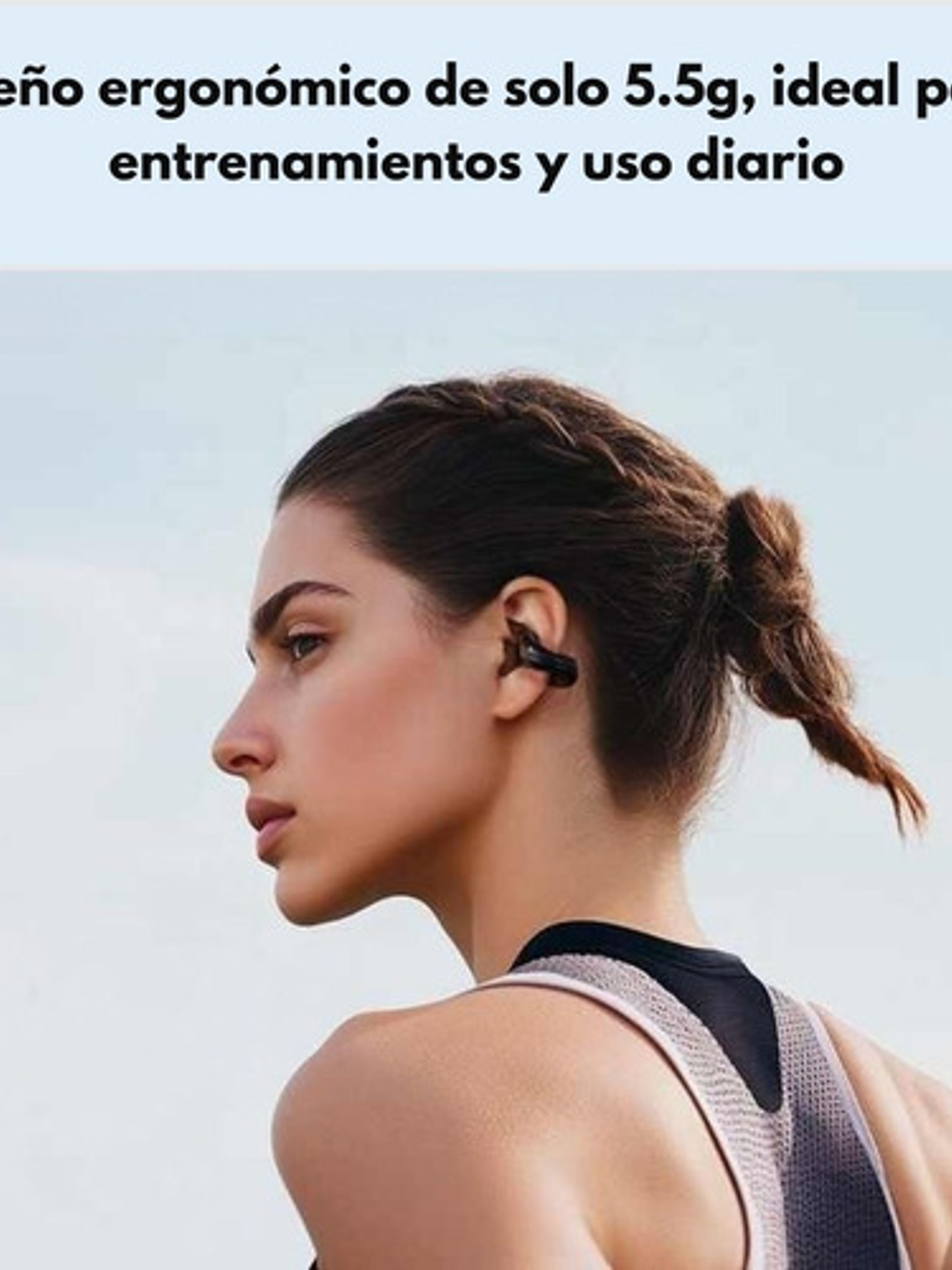 Audífonos Langsdom Ts22, Deportivos Inalámbricos 5.4 Ipx4< Negro 5