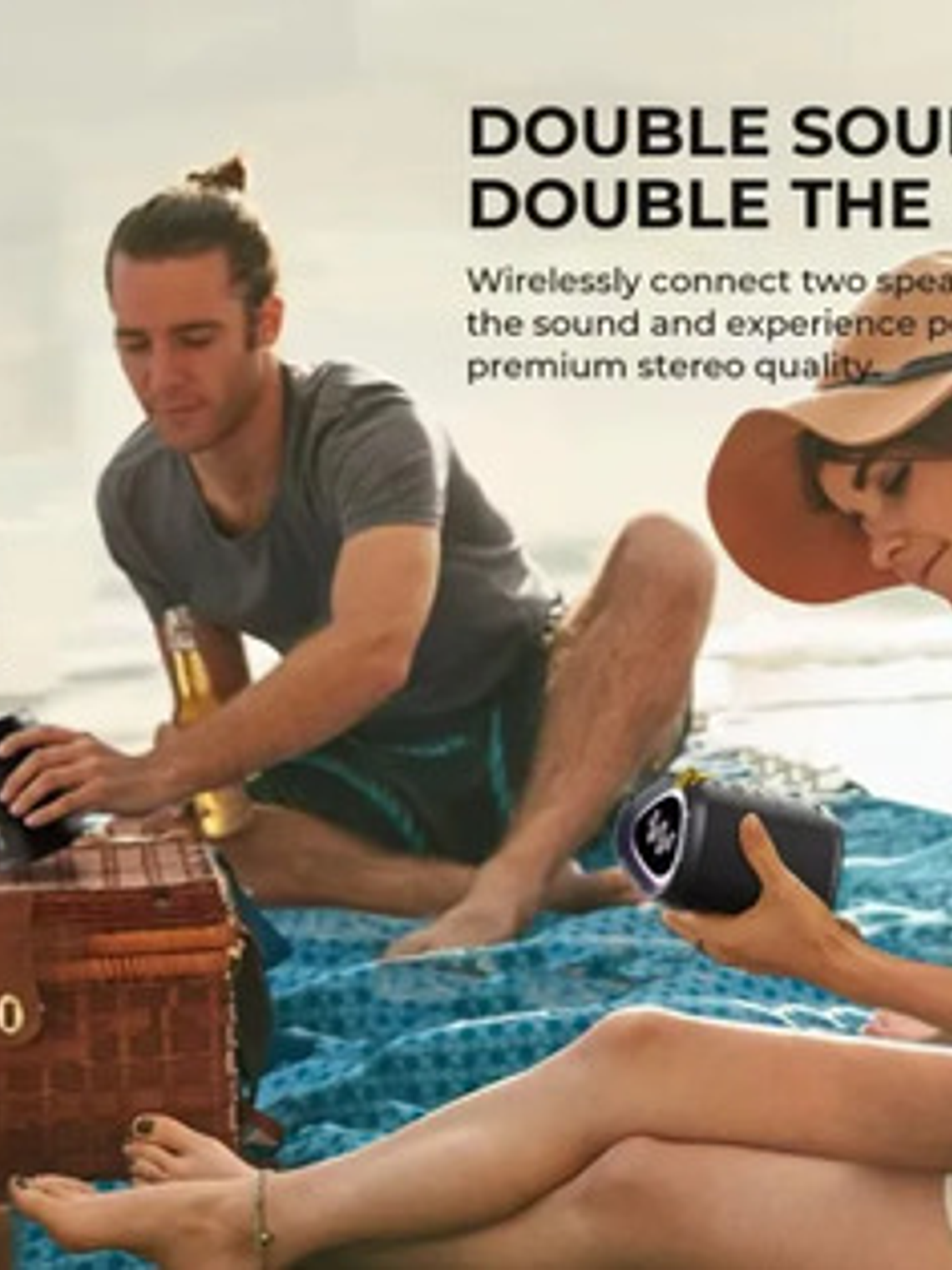 Parlante Inalámbrico W-king D110,  Impermeable 15w, Rgb 7