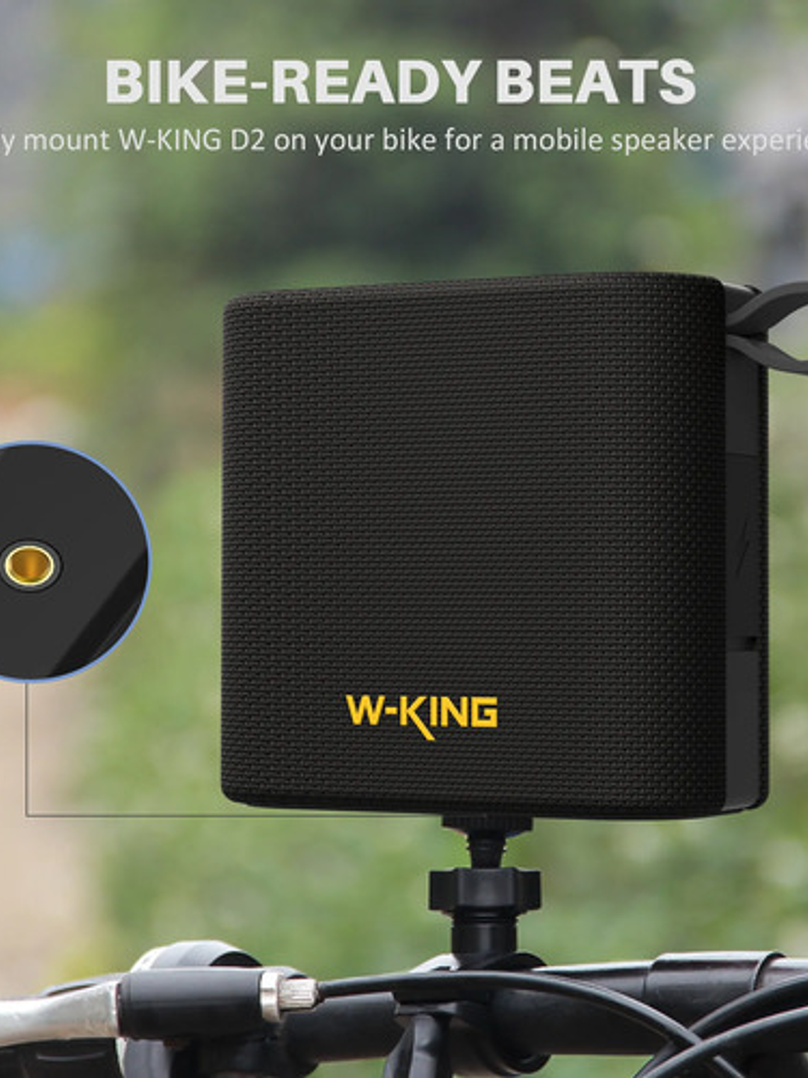 Parlante Inalambrico W-king D2,  Impermeable  7w, Fm/tf/aux 4