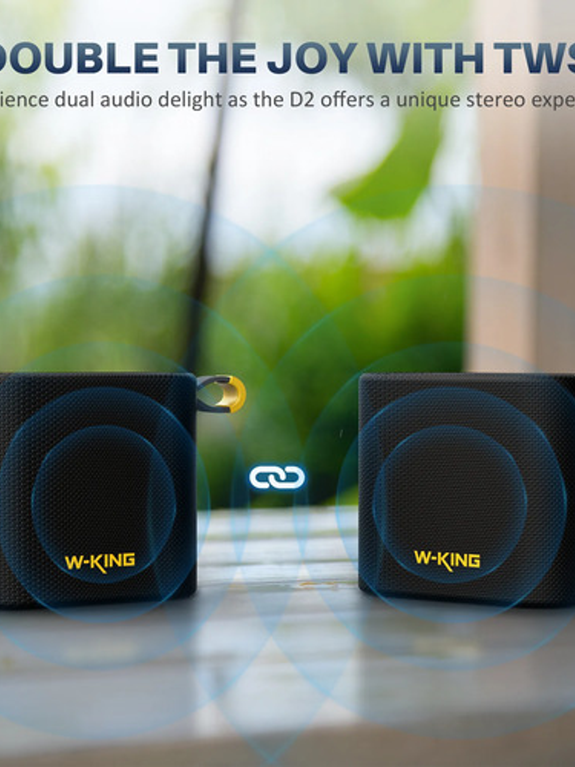 Parlante Inalambrico W-king D2,  Impermeable  7w, Fm/tf/aux 5