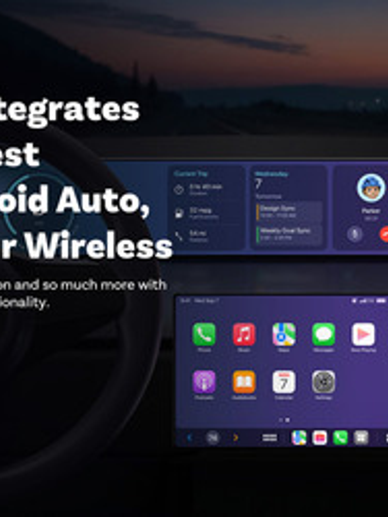 Adaptador Inalámbrico Ottocast Mini, Carplay Android Auto 7