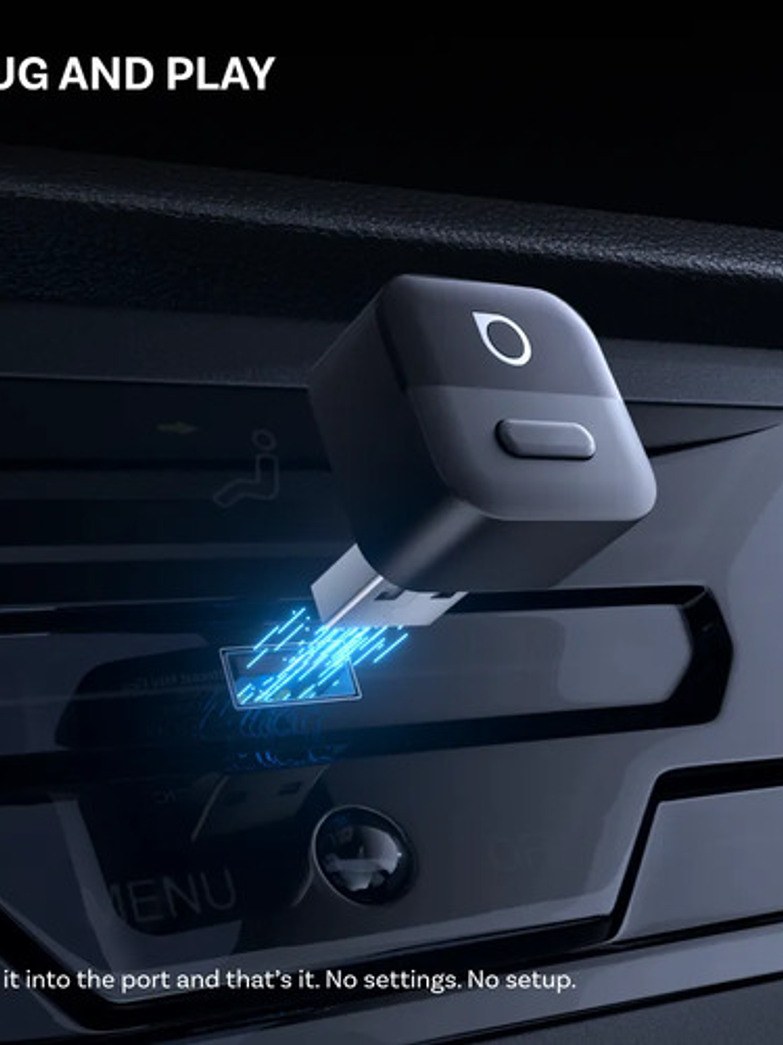 Adaptador Inalambrico  Ottocast Mini, Carplay/ Android Play 6