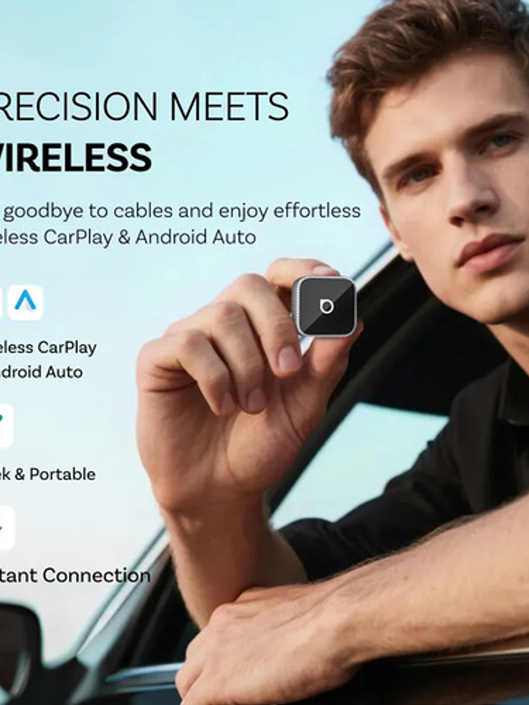 Adaptador Inalambrico Ottocast Mini Cube 3, Carplay/ Android  3