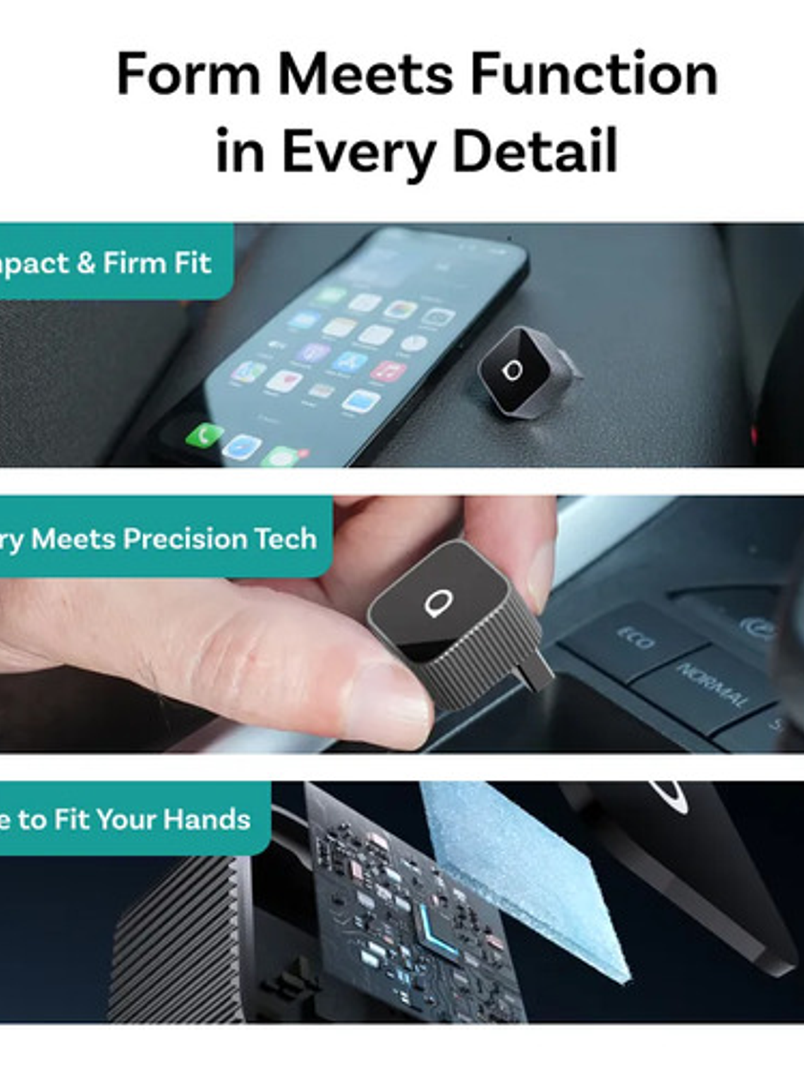 Adaptador Inalambrico Ottocast Mini Cube 3, Carplay/ Android  5