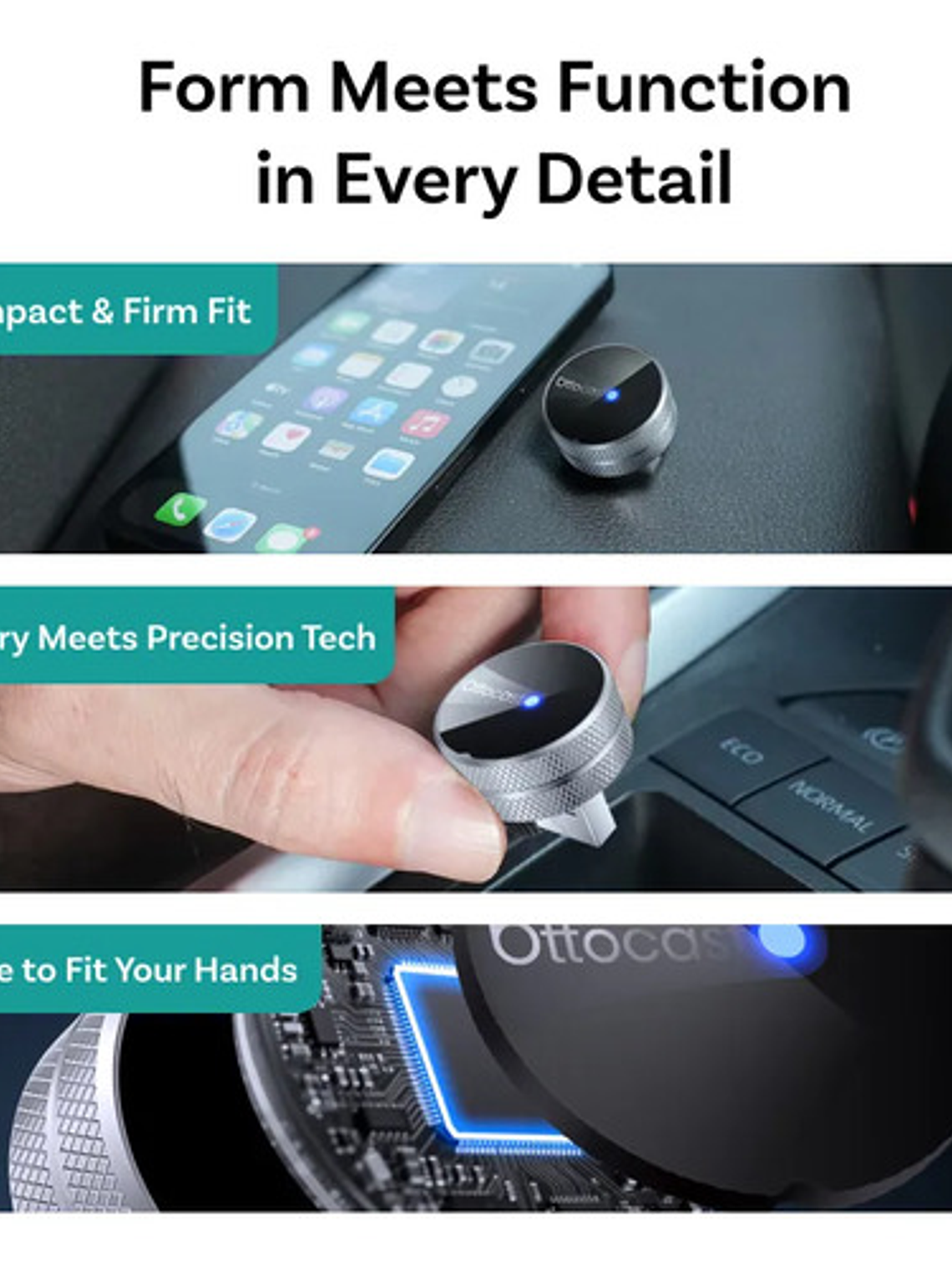 Adaptador Inalambrico Ottocast Mini Tube, Carplay/ Android  5