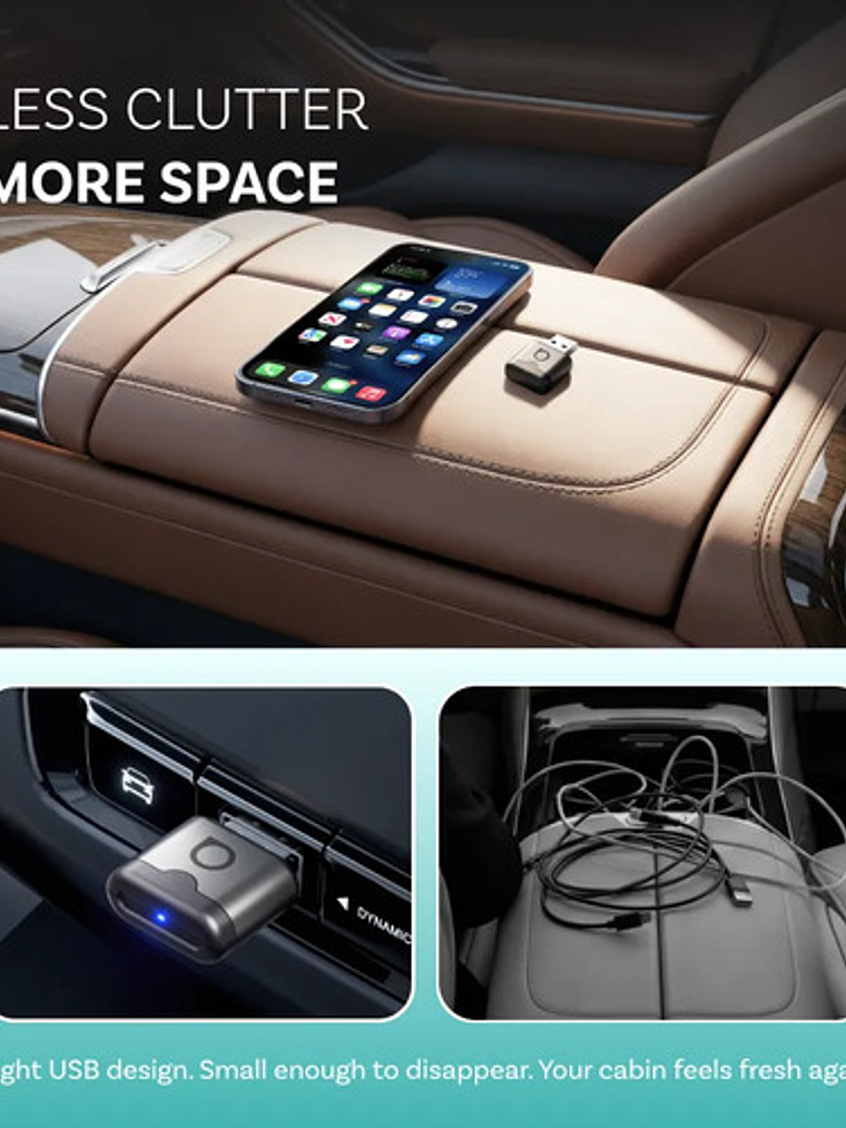 Adaptador Inalambrico Ottocast Mini Nova, Carplay/ Android  3