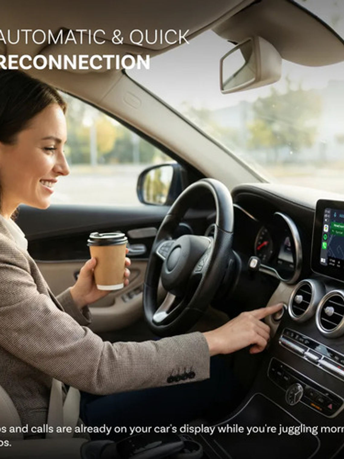 Adaptador Inalambrico Ottocast Mini Nova, Carplay/ Android  4