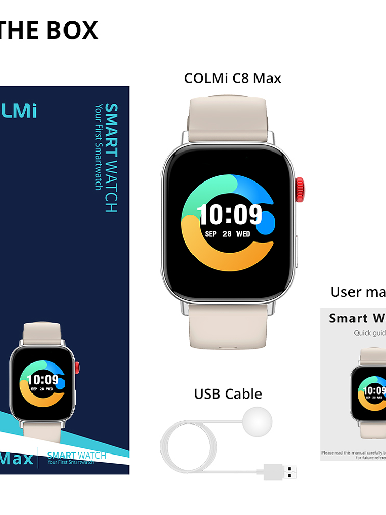 Reloj Inteligente Colmi C8 Max, 1.93 Ip68, Deportivo, Negro 3