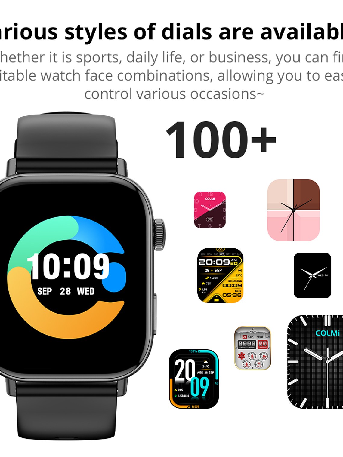 Reloj Inteligente Colmi C8 Max, 1.93 Ip68, Deportivo, Negro 5