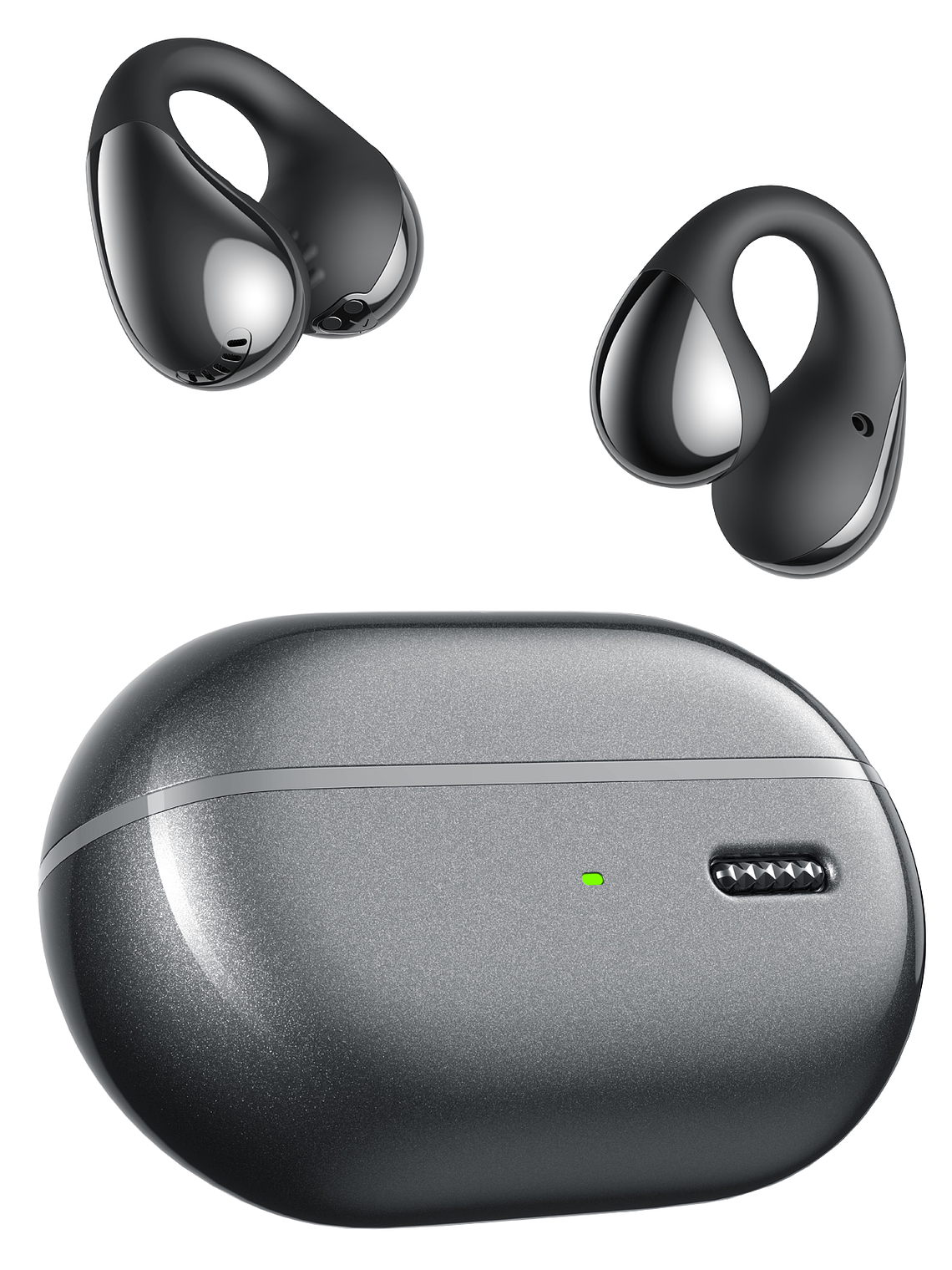 Audífonos Soundpeats Pearlclip Pro,  Bluetooth 5.4, open ear, color Negro 1