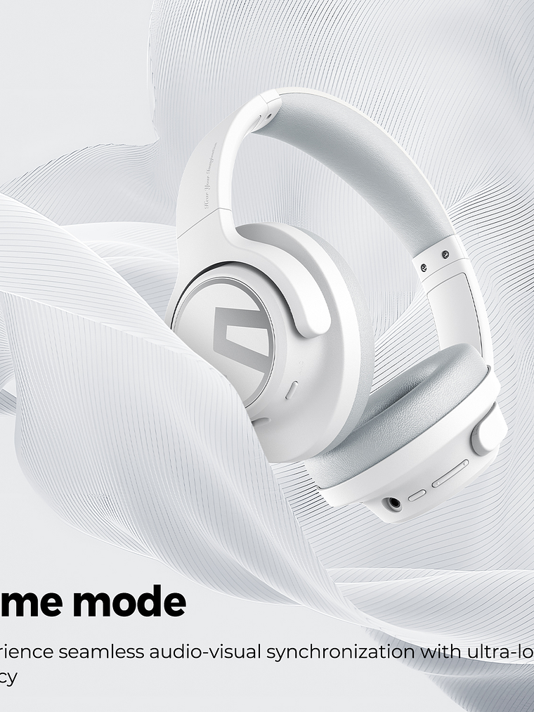 Audífonos Soundpets Space, Bluetooth, Cancelación Ruido, color blanco 4