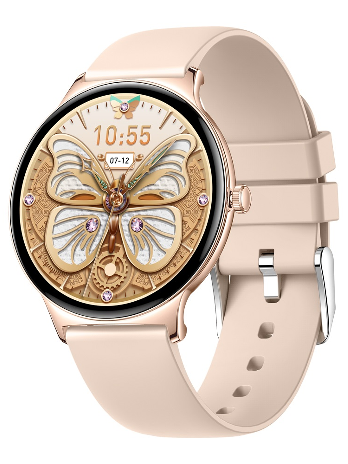 Reloj Inteligente Colmi V89, Correa Silicona Rosado, Amoled 1.43 1