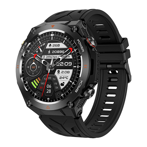 Reloj Inteligente Colmi V75 Gps , Pantalla Ultra Hd 1,45, Negro