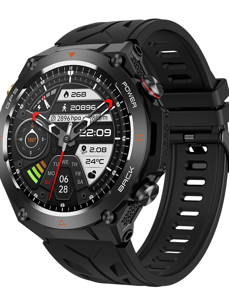 Reloj Inteligente Colmi V75 Gps , Pantalla Ultra Hd 1,45, Negro 1