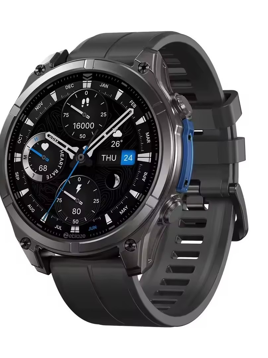 Reloj Inteligente Amoled Zeblaze Vibe 8, 1,43 Pulg, Llamadas Negro Negro 1