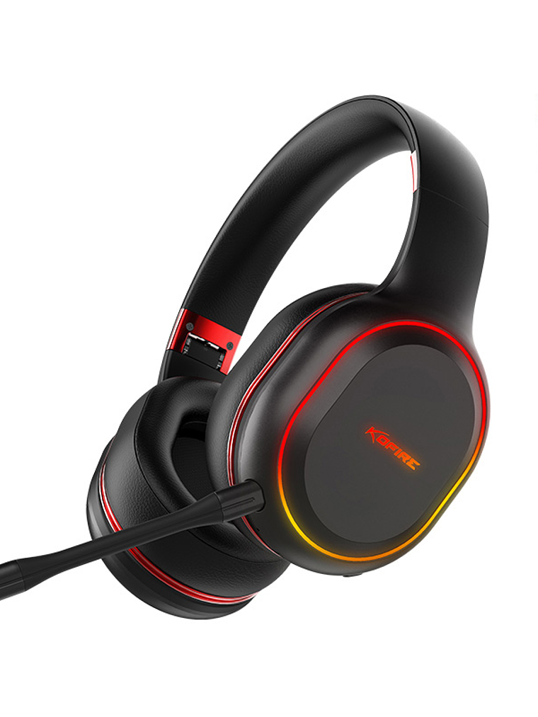 Audífonos Gamer Kofire Ug-05 For Pc, Ps5, Ps4, Switch, Negro Rojo 1