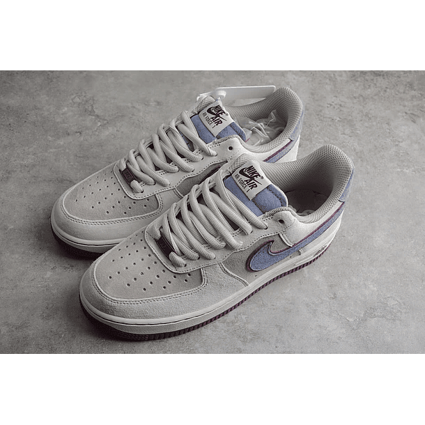 Air Force 1 gris/burdeo/celeste  5