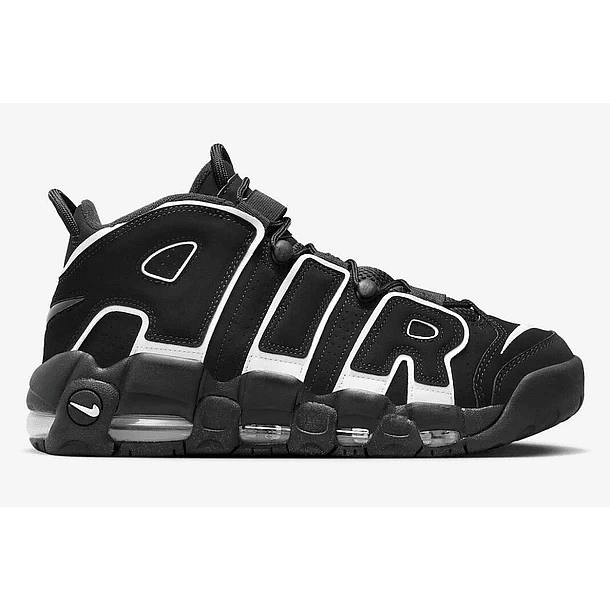 Nike more uptempo black & white 3