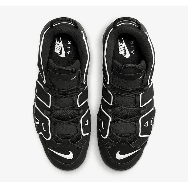Nike more uptempo black & white 4
