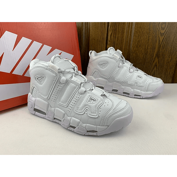 Nike more uptempo triple white 3