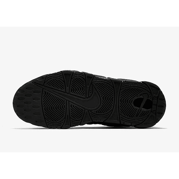 Nike more uptempo triple black reflective  3