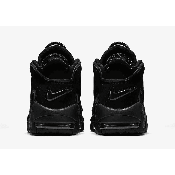 Nike more uptempo triple black reflective  4