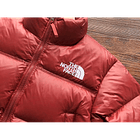 Chaqueta The north face nuptse mujer roja efecto cuero 7