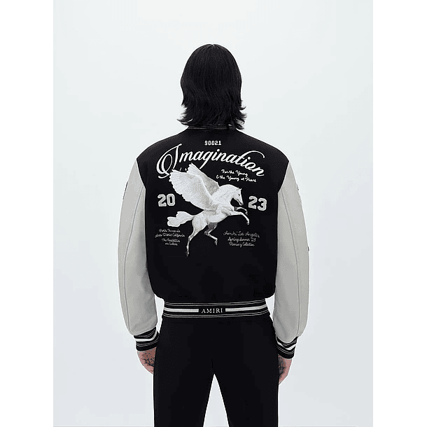 Varsity Jacket Amiri Imagination negra 3
