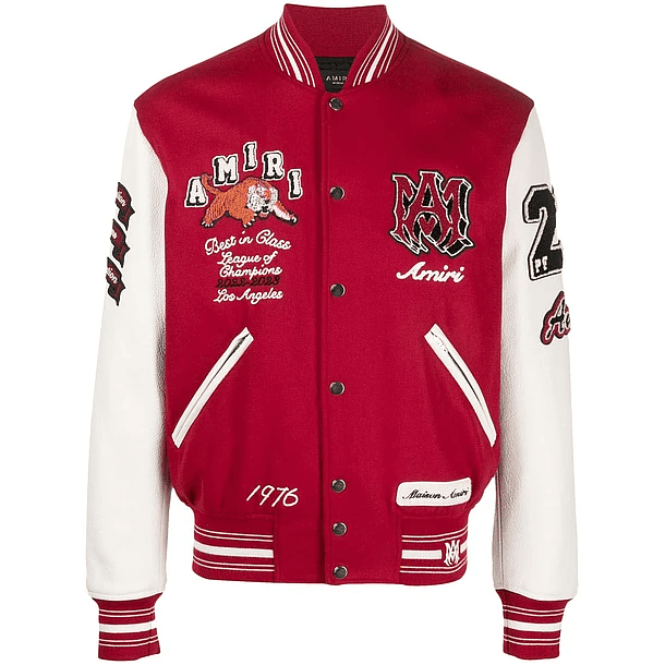 Varsity Jacket Amiri Best in Glass roja 1
