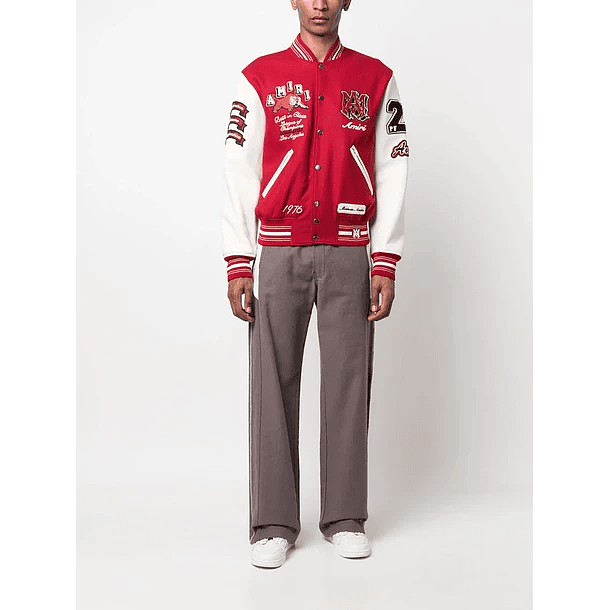Varsity Jacket Amiri Best in Glass roja 2