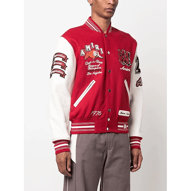 Varsity Jacket Amiri Best in Glass roja 3