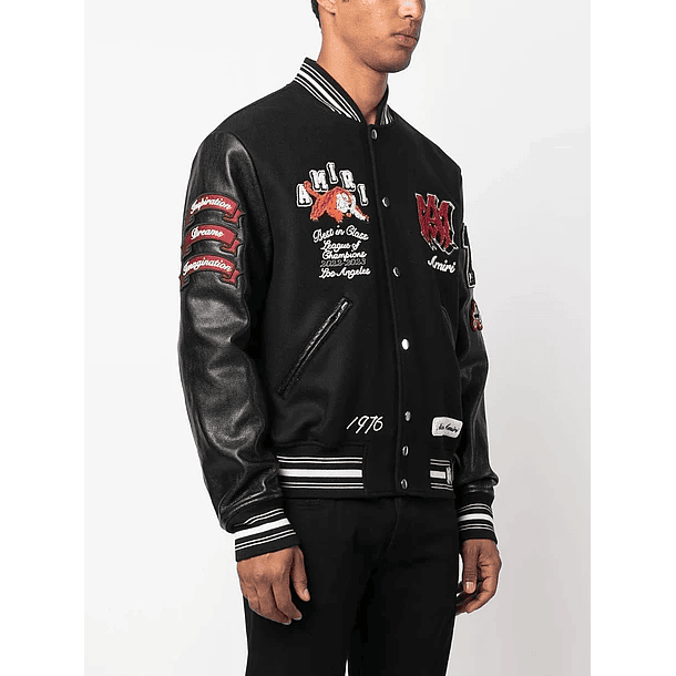 Varsity Jacket Amiri Best in Glass negra 3