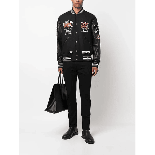 Varsity Jacket Amiri Best in Glass negra 4