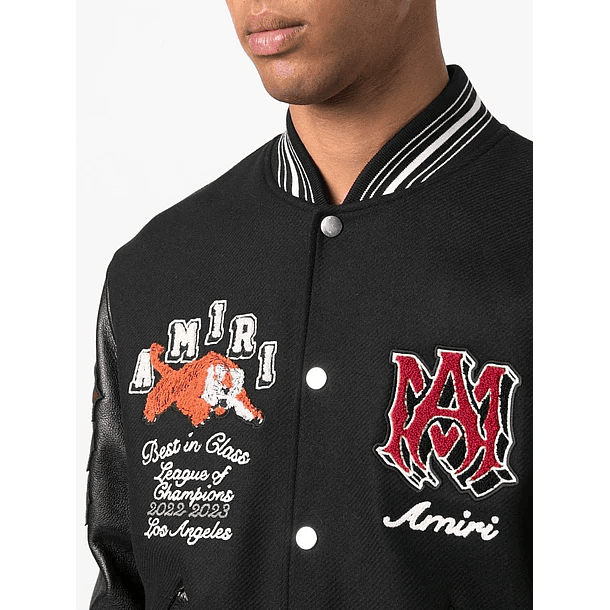Varsity Jacket Amiri Best in Glass negra 5