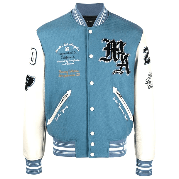 Varsity Jacket Amiri Imagination Sky blue 1