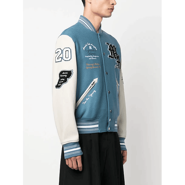 Varsity Jacket Amiri Imagination Sky blue 3