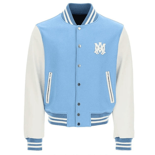 Varsity Jacket Amiri letterman sky blue 1