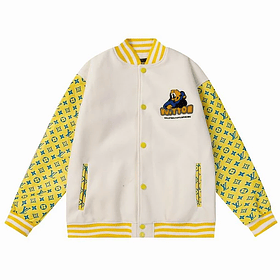 Varsity Jacket louis vuitton blanca & amarilla