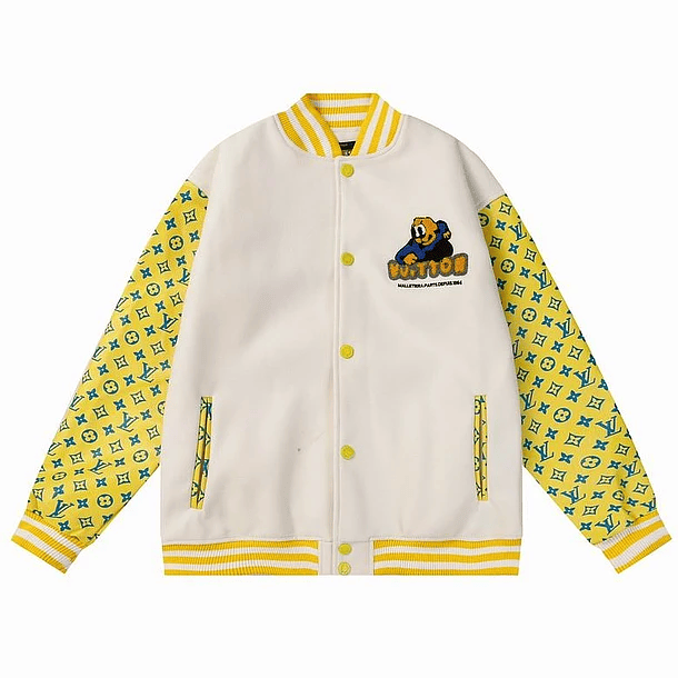 Varsity Jacket louis vuitton blanca & amarilla 1
