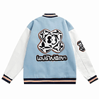 Varsity Jacket louis vuitton sky blue & White 2