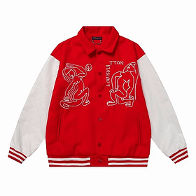 Varsity Jacket louis vuitton roja Pretty